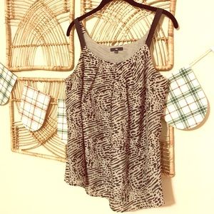 GAP womens Silk-blend sleeveless top